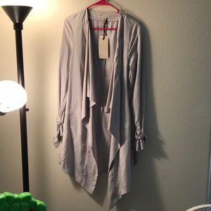 Light Gray long blazer